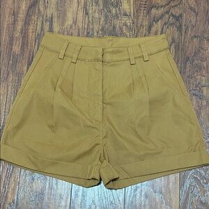 Blue Rain High Waist Tan Women's Shorts